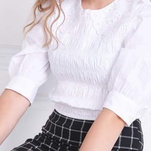 Zara  BIB COLLAR SHIRT